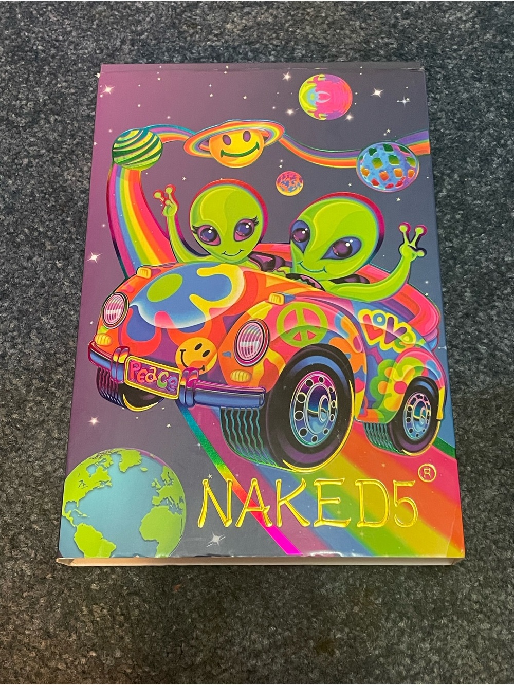 Retro NAKED5 Lisa Frank edition Diamond Crystal Eyeshadow makeup palette NWT